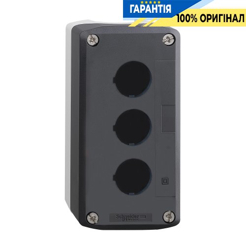 Порожній сірий кнопковий пост на 3 отвори Harmony XALD Schneider Electric XALD03