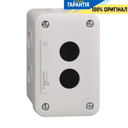 Порожній світло-сірий кнопковий пост з 2 отворами Harmony XALE Schneider Electric XALE2