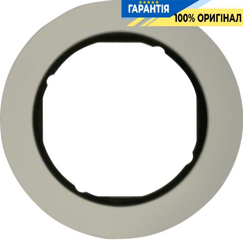 Рамка 1-а алюміній/чорний, Berker R.Classic 10112084