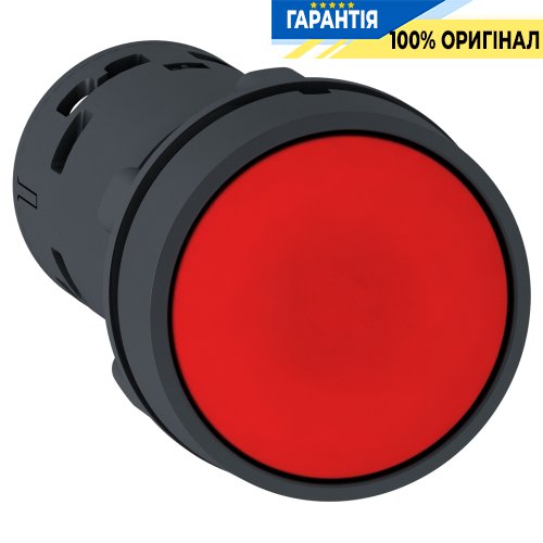 Кнопка Schneider Electric Harmony XB7NA45, моноблочная, 22 мм, красная, 1 Н.О. + 1 Н.З