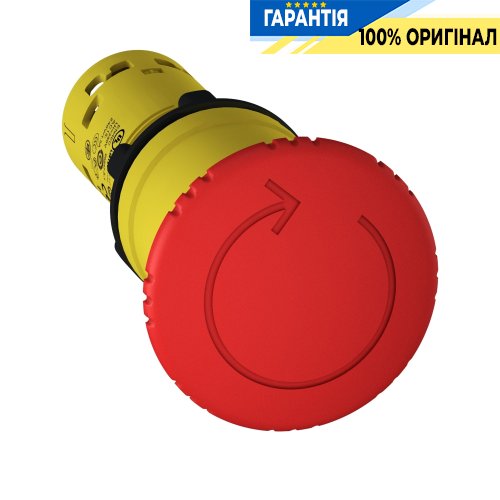 Кнопка аварийной остановки Schneider Electric Harmony XB7, 22 мм, красная, 1 Н.О. + 1 Н.З, код XB7NS8445
