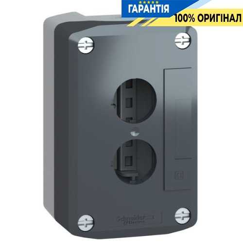 Порожній сірий кнопковий пост на 2 отвори Harmony XALD Schneider Electric XALD02