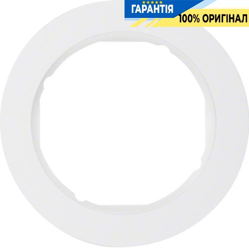 Рамка 1-а пластик/полярна білизна (глянсова), Berker R.Classic 10112089