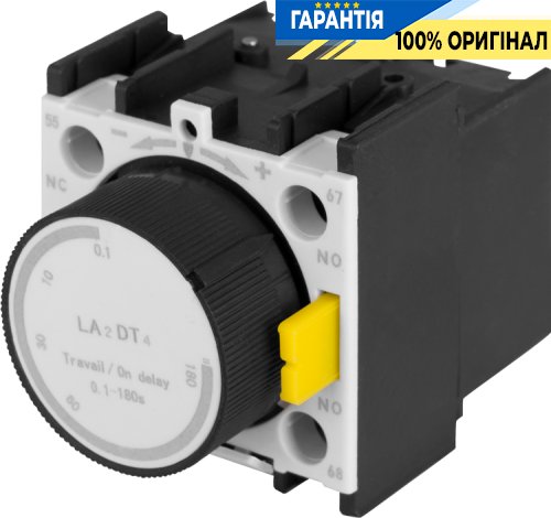 Приставка контактна з затримкою E.NEXT i0140017, затримка ввімкнення 10–180 сек, 1NO+1NC