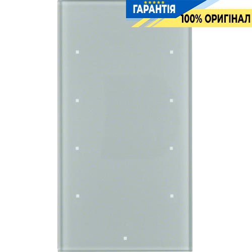 Скляний сенсор 4-канальний, алюміній, Berker TS Sensor 168407