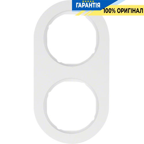 Рамка 2-а пластик/полярна білизна (глянсова), Berker R.Classic 10122089