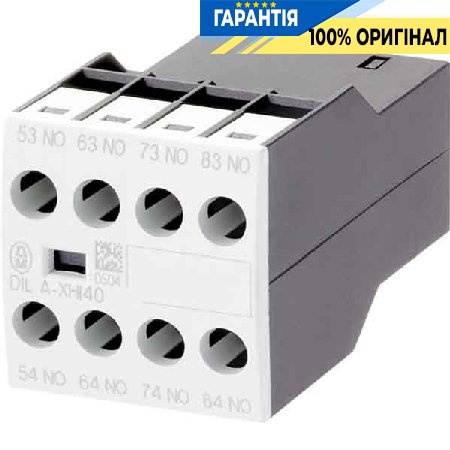 Дополнительный контакт Eaton DILA-XHI40 4н.з, фронтальный, код 276428