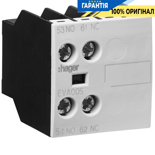 Додатковий контакт 1НО+1НЗ для модулів EV007…EV038, EVN022…EVN045, EVL014…EVL027, EVR004… Hager EVA005