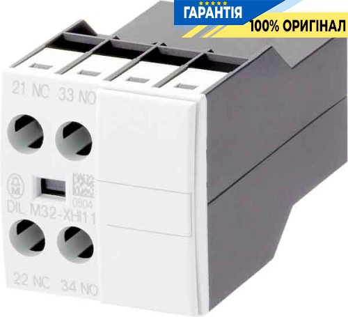 Дополнительный контакт Eaton DILM32-XHI11 1н.о+1н.з фронтальный, артикул 277376