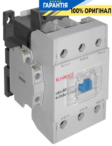 Контактор E.NEXT e.industrial.ukc.85.380, 85А, 380В, 1NO+1NC, i.0090023
