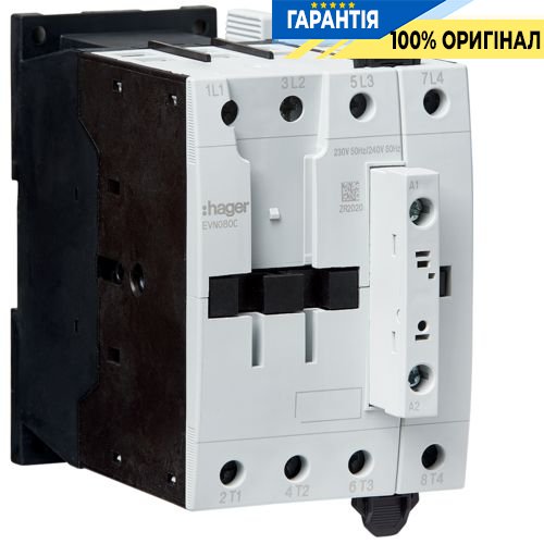 Контактор корпусний 4-полюсний 80А AC-1 230В AC Hager EVN080C