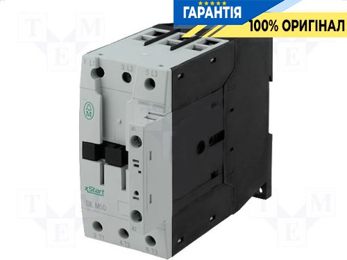 Контактор EATON DILM50 50A 230V~ 3Н.О, код 277830 – надійний комутаційний пристрій для електромереж