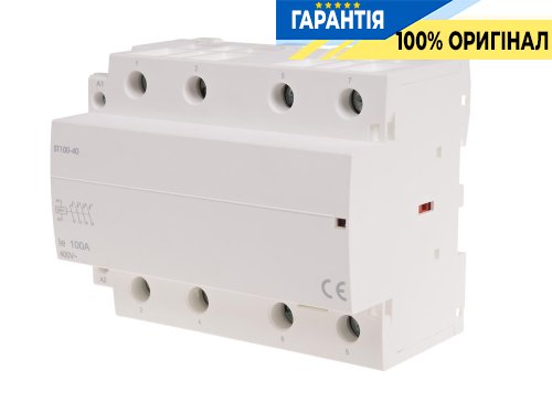 Модульний контактор F&F ST100-40 4NO 100А 230В DIN-рейка