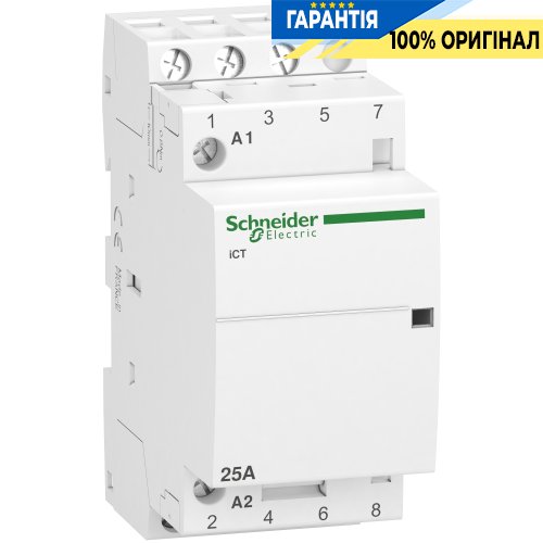 Контактор Schneider Electric iCT Acti9 25 А, 3Н.О, 230В, код A9C20833