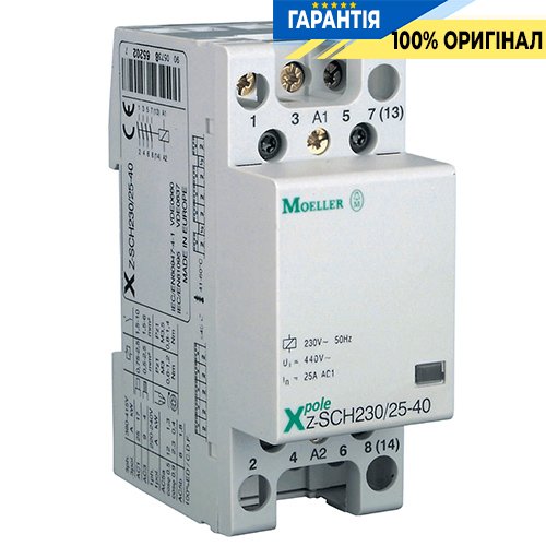 Контактор модульный Eaton Z-SCH 248846 25A 3Н.О+1Н.З катушка 230V