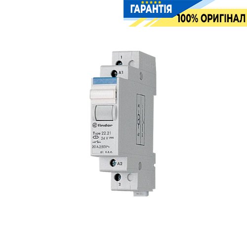 Реле силовое модульное 1НЗ+1НО 230В AC 20А Finder 222382304000