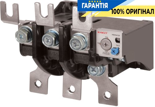 Тепловое реле E.NEXT e.industrial.ukh.150.100.150, номинальный ток 150А, диапазон регулировки 100-150А, код i0110020