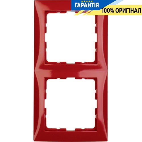 Рамка 2-а Berker коллекция «S.1», цвет «Красный», 10128962