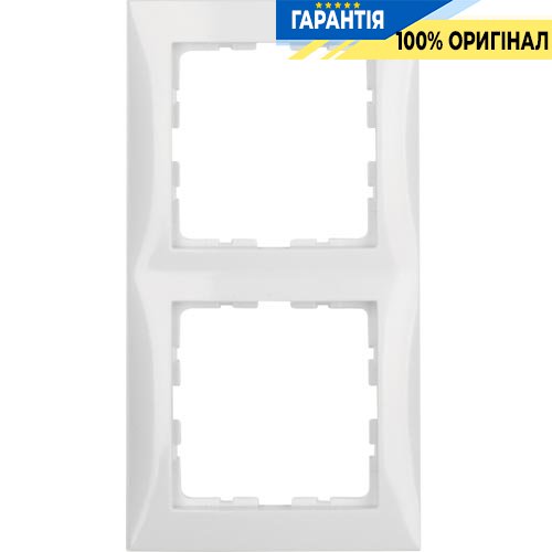 Рамка 2-а Berker «S.1», колір «Полярний білий», 10128989