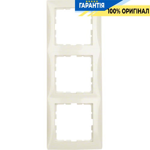 Рамка 3-а Berker «S.1», колір «Білий», 10138982
