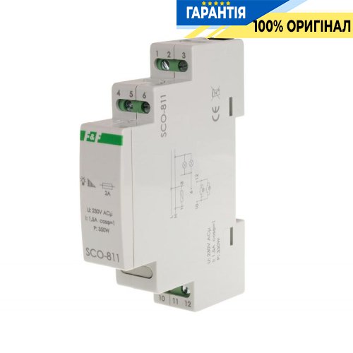 Регулятор яркости F&F SCO-811 DIN 350Вт 230В/AC с креплением на DIN-рейку