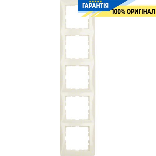 Рамка 5-а Berker «S.1», колір «Білий», 10158982