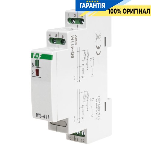 Імпульсне реле F&F BIS-411M з пам’яттю, 1xNO, 16А, 230В