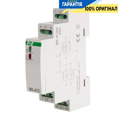 Імпульсне реле BIS-412M F&F, 1xNO/NC, 16А, 230В, групове підключення