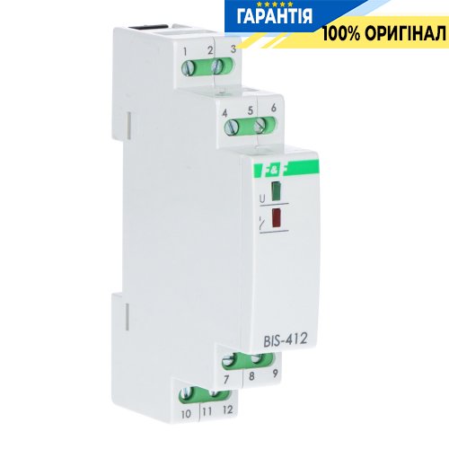 Импульсное реле F&F BIS-412, 1xNO/NC, 16А, 230В, групповое управление