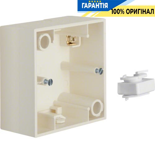 Коробка для зовнішнього монтажу 1-а, колір: «білий» S.1, Berker 10418982