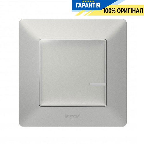 Розумний провідний вимикач освітлення з опцією світлорегулювання Legrand Valena Life with Netatmo 752384, алюміній