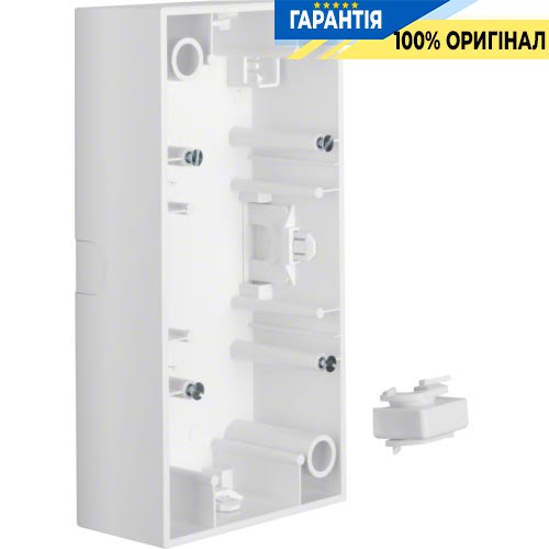 Коробка для зовнішнього монтажу 2-а, полярно-біла матова S.1, Berker 10429909