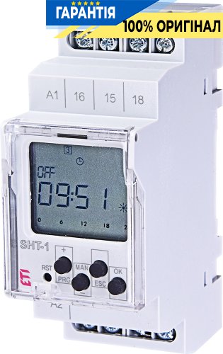 Программируемое цифровое реле ETI SHT-1 UNI 12-240 В AC/DC 1x16A_AC1 2470051