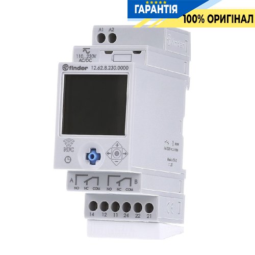 Цифровое недельное реле времени 2ПК 16А 230В NFC Finder 12.62.8.230.0000