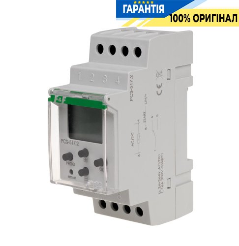 Программируемое реле времени PCS-517 F&F DIN 1ПК 16А 24-265В AC/DC многофункциональное