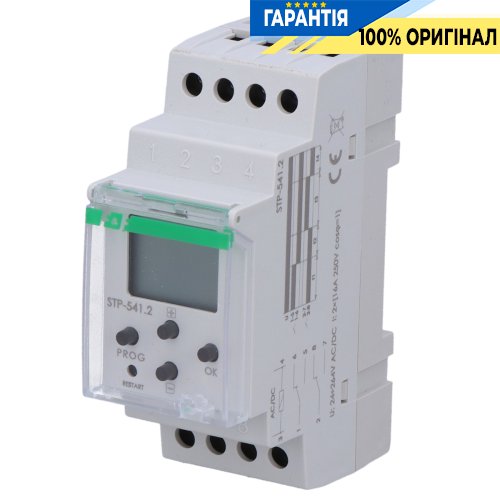 Реле времени программируемое F&F STP-541 DIN 2ПК 24-264В AC/DC работа "в петле"