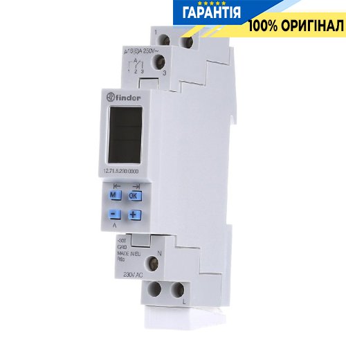 Цифровое недельное реле времени Finder 12.71.8.230.0000 1ПК 16А 230В