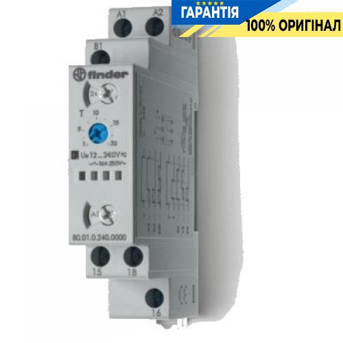 Реле часу багатофункціональне 1ПК 12-240VAC/DC Finder 800102400000