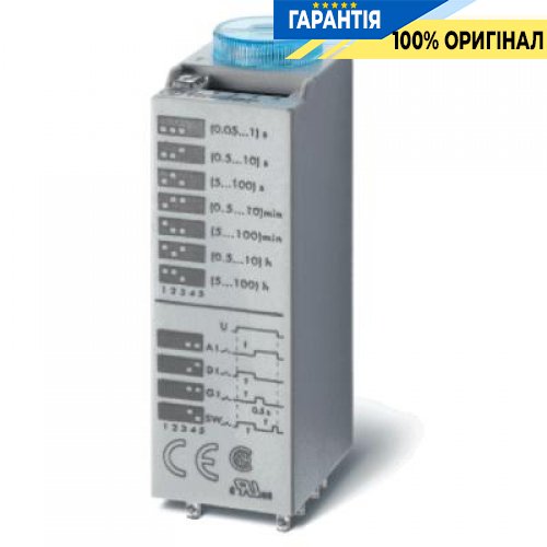 Реле часу знімне багатофункціональне 2ПК 10А 12В AC/DC Finder 850200120000