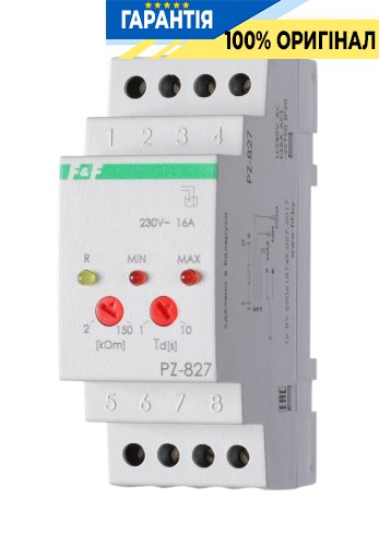 Реле уровня жидкости двухуровневое без зондов F&F PZ-827B для контроля жидкости