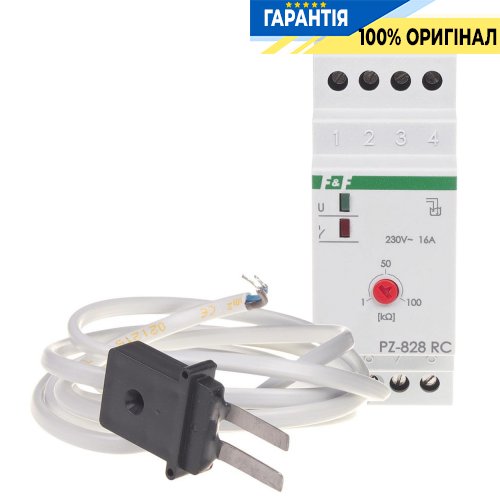 Реле уровня жидкости 1 уровень с 1 зондом в комплекте F&F PZ-828RC