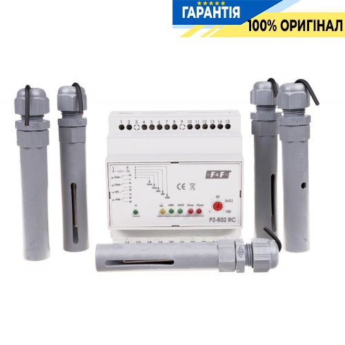 Реле уровня жидкости F&F PZ-832RC, 4 уровня, комплект из 5 зондов