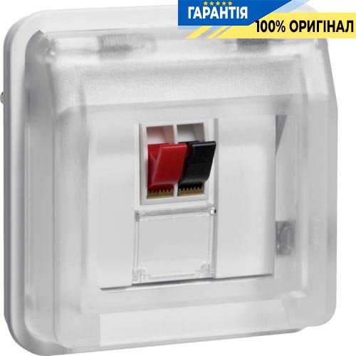 Вставка розетки для динамика одинарная, полярно белый, W.1 Berker 11963522