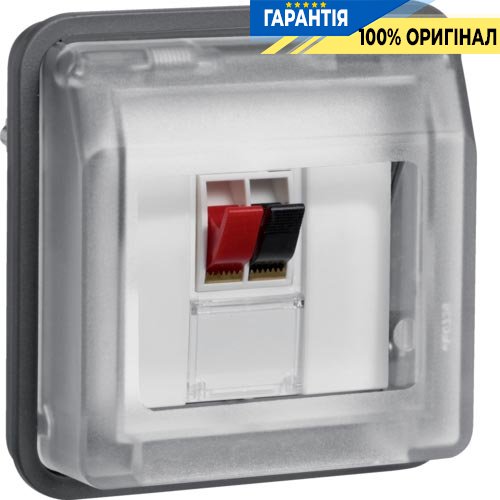 Вставка розетки для динамика одинарная, серый, W.1 Berker 11963525