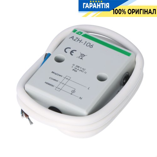Сумеречне реле F&F AZH-106 накладне 1НО 16А 220-230В IP65 з датчиком освітленості 2-1000Lx