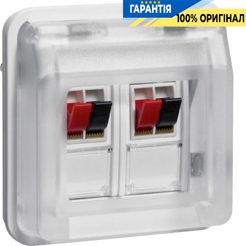Вставка розетки для динамика двойная, полярно белый, W.1 Berker 11963532