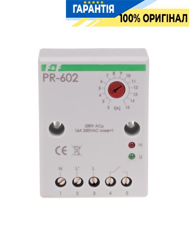 Пріоритетне реле PR-602 F&F 1НО 230В AC 2-15А накладне
