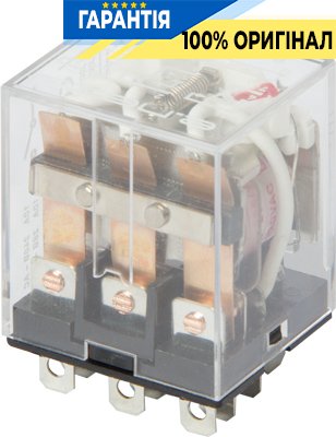 Реле проміжне E.NEXT e.control.p1036L з LED, 10А, 3 групи контактів, 230В AC, код i.ly3n.230ac