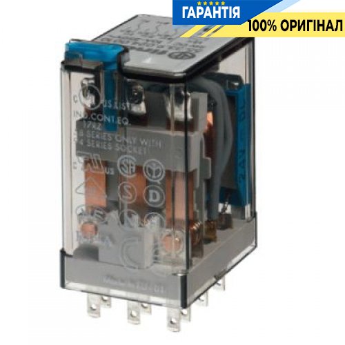 Реле 3ПК 24V DC 10A Finder 553390240010 для керування електричними ланцюгами