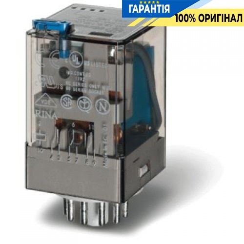 Реле 11-полюсное, 3 переключающих контакта, 12VDC, 10A Finder 601390120040